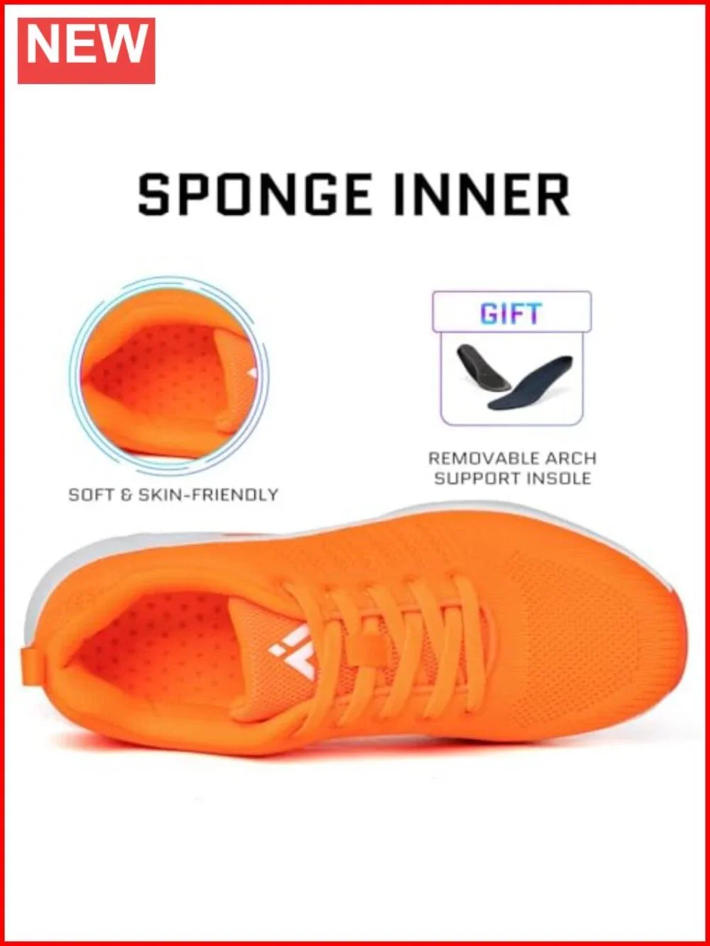 Women's Air Cushion Running Sneakers Lightweight Arch Support Mesh Walking Shoes
